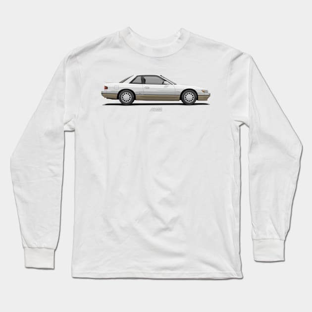 Silvia S13 White Gold Long Sleeve T-Shirt by ARVwerks